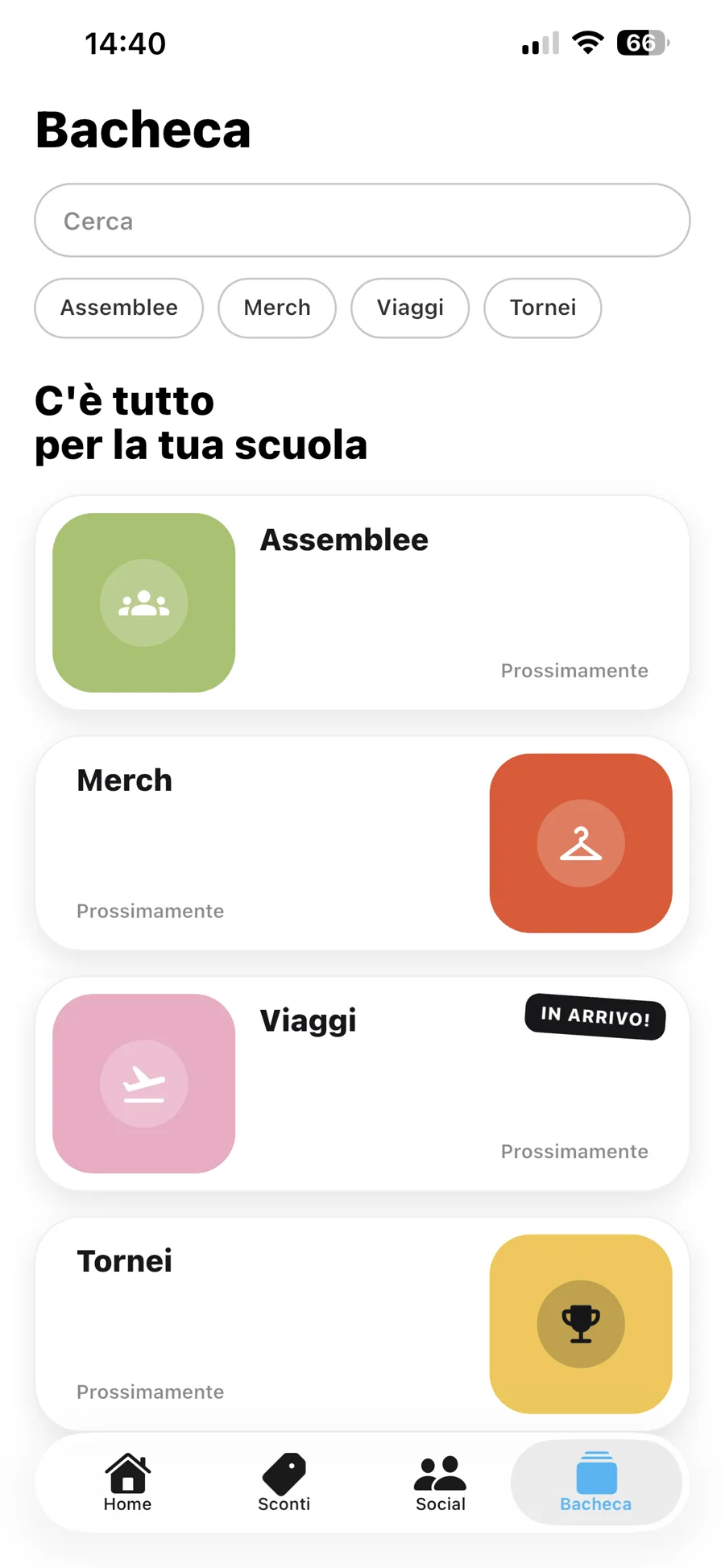 Bacheca dell'istituto