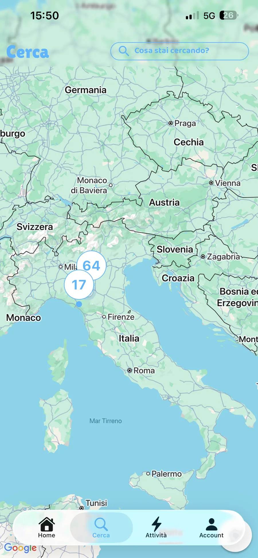 Mappa degli sconti